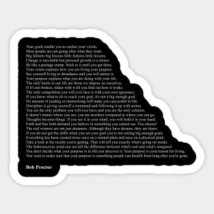 Bob Proctor Quotes Sticker